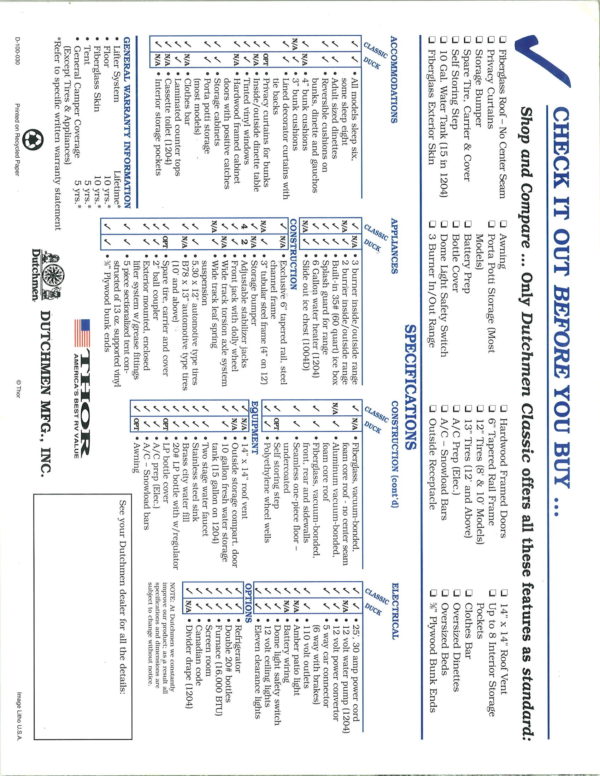 Dutchmen Rv Owners Manual