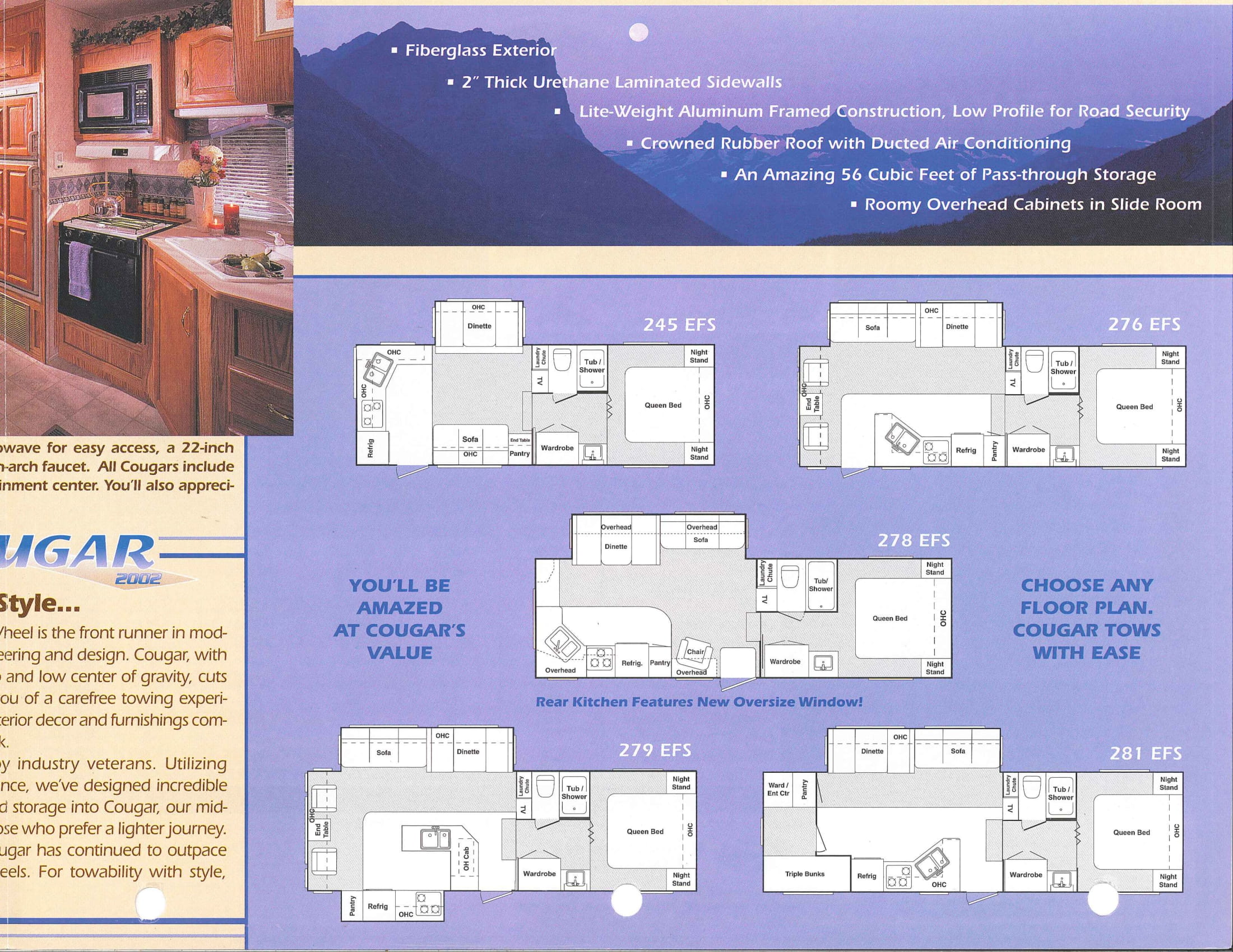 2002 Keystone Cougar Brochure Rv